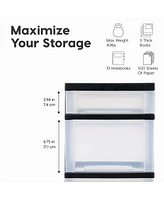 Iris Drawer Rolling Storage Cart with Organizer Top