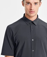 Alfani Men's Breathable Short-Sleeve Button-Down Shirt, Created for Macy's