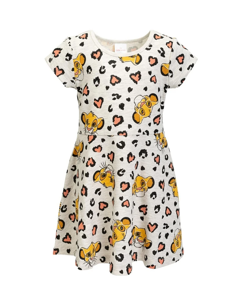 Disney Girls French Terry Skater Dress to (18 Months