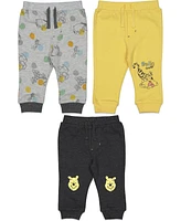 Disney Baby Boys Classics Winnie the Pooh Tigger Eeyore Piglet Dumbo Patch Thumper Bambi 3 Pack Pants Newborn to