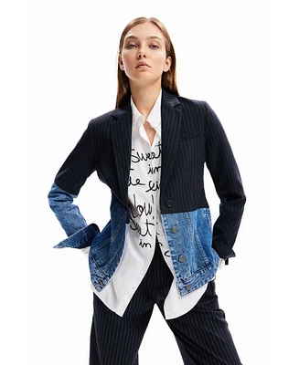 Desigual Women's Hybrid denim blazer