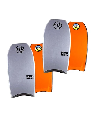 Bz Pro 41" Bodyboard, Crescent Tail Body Board with Zero-g Polypro Core 8 Lb H-Cell Deck Surlyn Slick - 2 Pack