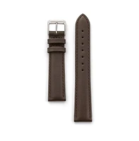 Speidel Men's Stitched Calfskin Leather Band 22mm Brown- Long