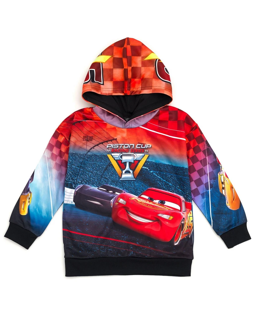 Cars Toddler Boys Disney Pixar Lightning McQueen Fleece Pullover Hoodie