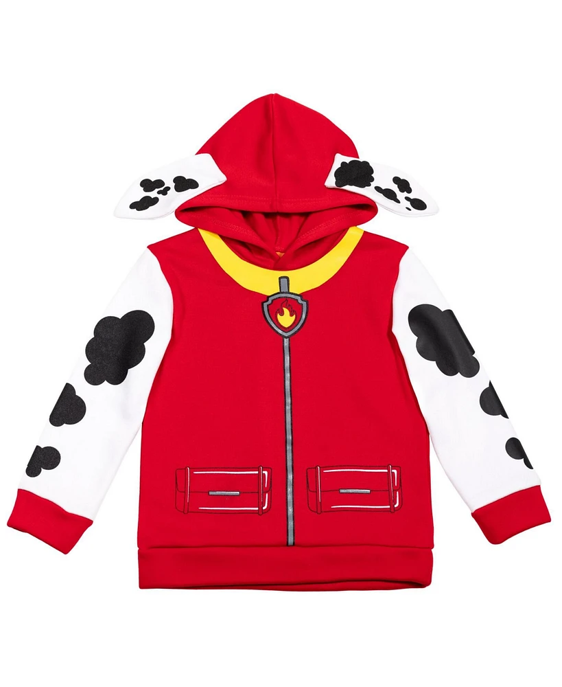 Paw Patrol Toddler Boys Marshall Fleece Cosplay Pullover Hoodie to