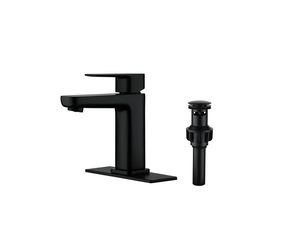 Casainc Drop-In Single-handle Bathroom Faucet with Drain Assembly