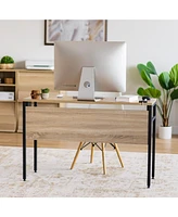 Iris Usa Office Computer Desk Table with Organizer and Cable Tray