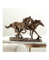 Kensington Hill Horses Running Wild 8 1/2" High Statue