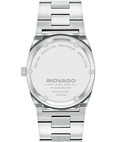 Movado Men's Ondoplan Swiss Quartz Stainless Steel Watch 36mm