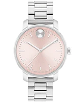 Movado Women's Bold Access Swiss Quartz Stainless Steel Watch 34mm - Silver