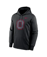 Nike Men's Black Ohio State Buckeyes Color Pop Performance Fleece Pullover Hoodie