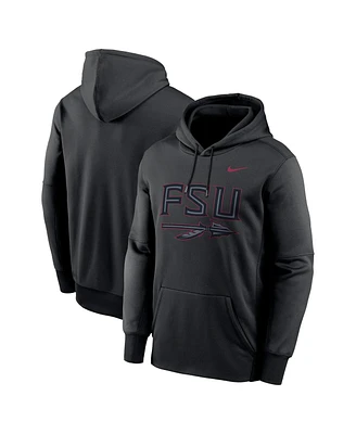 Nike Men's Black Florida State Seminoles Color Pop Performance Fleece Pullover Hoodie