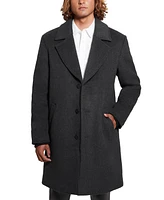 Guess Men's Wool Blend Coat with Removable Quilted Bib