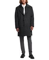 Guess Men's Wool Blend Coat with Removable Quilted Bib