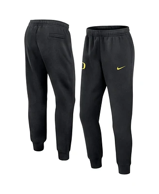 Nike Men's Black Oregon Ducks Sideline Club Fleece Joggers