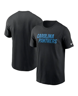 Nike Men's Carolina Panthers Primetime Wordmark Essential T-Shirt