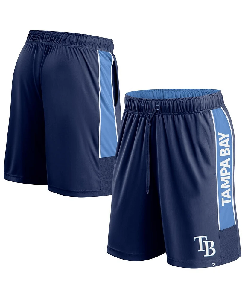 Fanatics Men's Navy Tampa Bay Rays Win The Match Defender Shorts