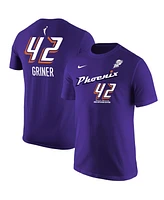 Nike Men's and Women's Brittney Griner Purple Phoenix Mercury Explorer Edition Name Number T-Shirt