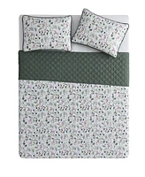 Evergreen Ivy Carol Charmeuse 2-Pc. Quilt Set, Twin