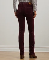 Lauren Ralph Lauren Petite Stretch Corduroy Mid-Rise Straight Pants