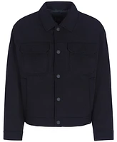 A|X Armani Exchange Men's Wool-Blend Shirt Jacket