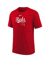 Nike Big Boys and Girls Red Cincinnati Reds Authentic Collection Practice Performance T-Shirt