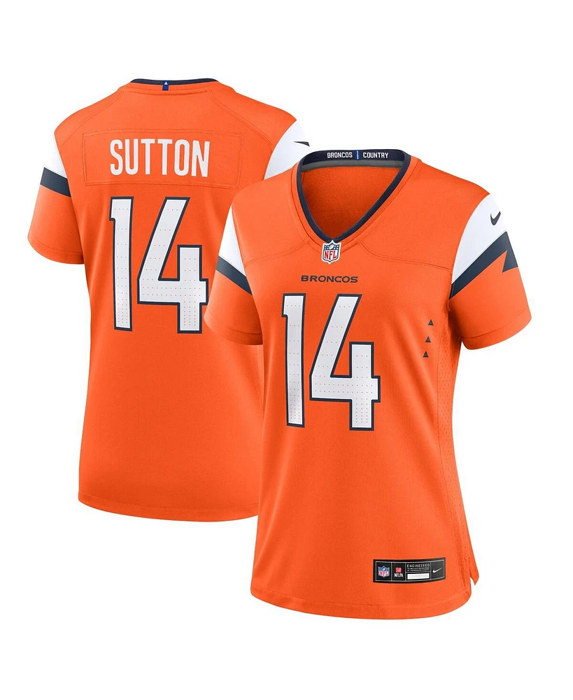 Nike Women's Courtland Sutton Orange Denver Broncos Mile High Collection Game Jersey