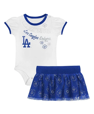 Outerstuff Baby Boys and Girls Los Angeles Dodgers Sweet Bodysuit Skirt Set