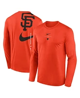 Nike Men's Orange San Francisco Giants Large Swoosh Back Legend Performance T-Shirt