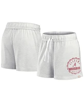 Fanatics Women's Oatmeal Alabama Crimson Tide Win Badge Shorts