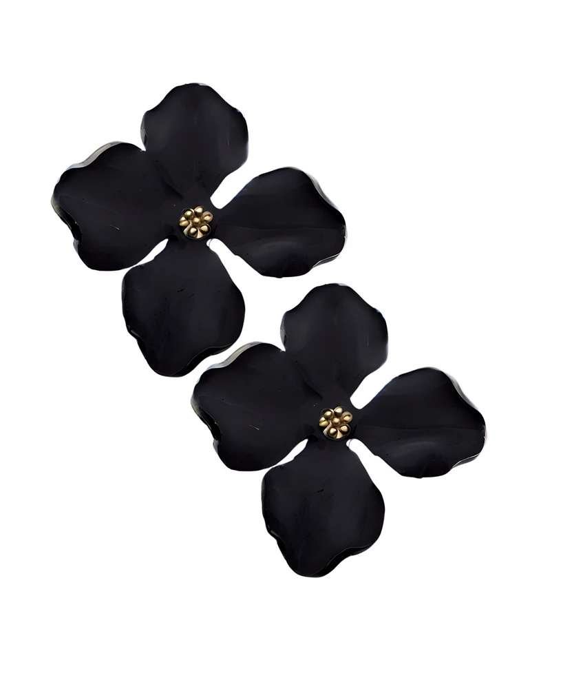 Swanky Designs Floral Statement Earrings