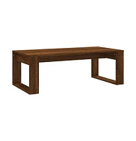 vidaXL Coffee Table Brown Oak 40.2"x19.7"x13.8" Engineered Wood