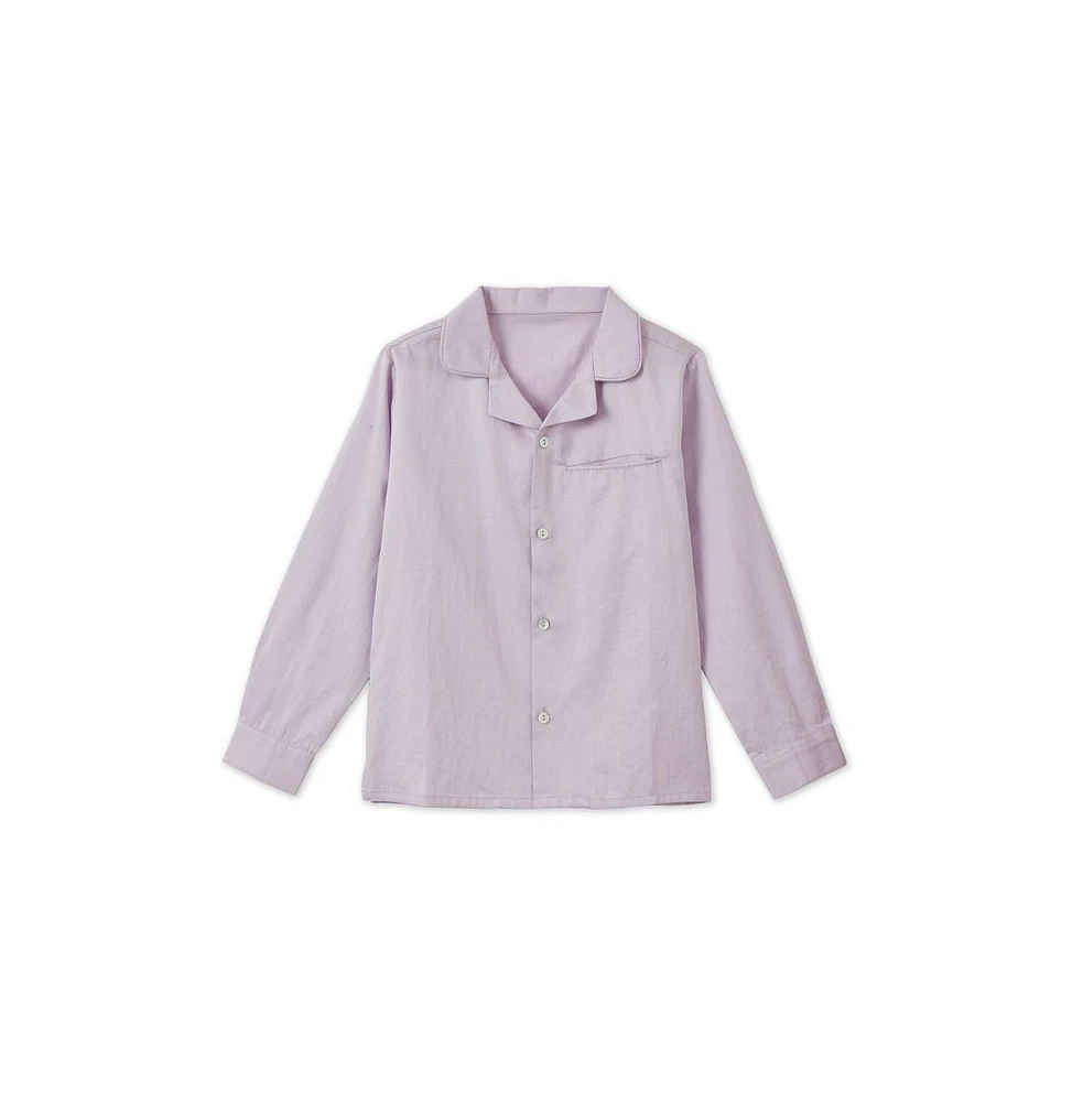 Vild House of Little Ls Organic Cotton Woven Collared Shirt