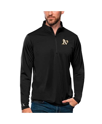 Antigua Men's Oakland Athletics Tribute Quarter-Zip Pullover Top