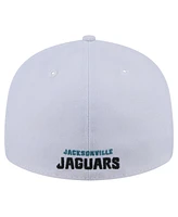 New Era Men's White Jacksonville Jaguars Throwback Logo Omaha Low Profile 59FIFTY Fitted Hat