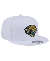 New Era Men's White Jacksonville Jaguars Throwback Logo Standard 9FIFTY Snapback Hat