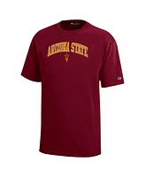 Champion Big Boys and Girls Maroon Arizona State Sun Devils Arch Over Logo T-Shirt