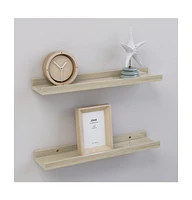 vidaXL Wall Shelves 2 pcs Sonoma Oak 15.7"x3.5"x1.2"