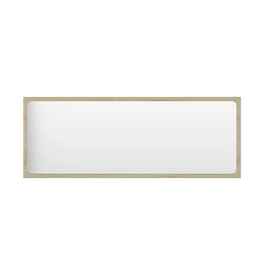Bathroom Mirror Sonoma Oak 39.4"x0.6"x14.6" Engineered Wood