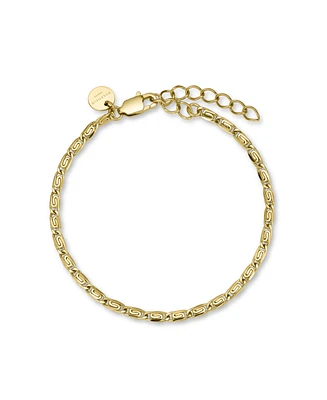Rosefield Swirl Bracelet In 14K Yellow Gold Plated Stainless Steel