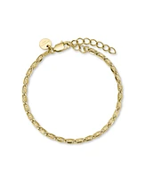 Rosefield Swirl Bracelet In 14K Yellow Gold Plated Stainless Steel