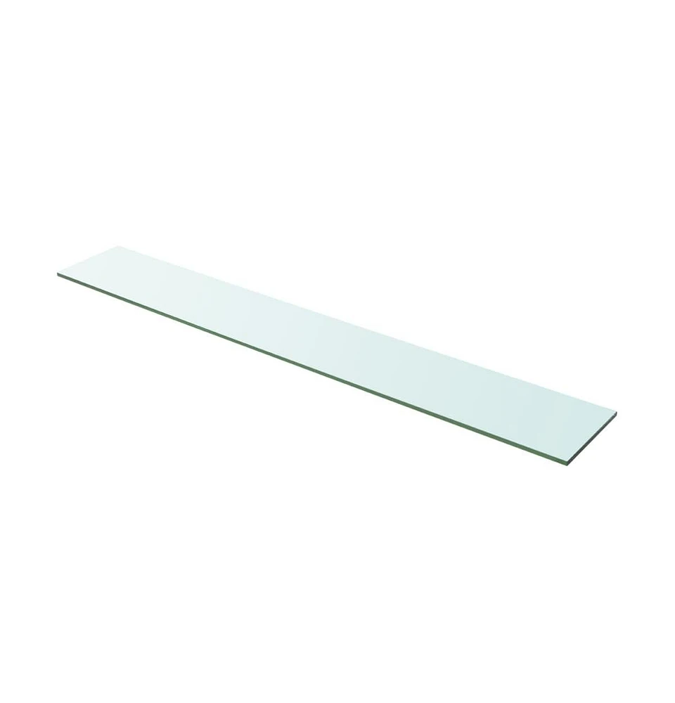 vidaXL Shelf Panel Glass Clear 39.4"x5.9"