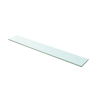 vidaXL Shelf Panel Glass Clear 39.4"x5.9"