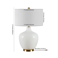 Safavieh Eugenie Glass Table Lamp