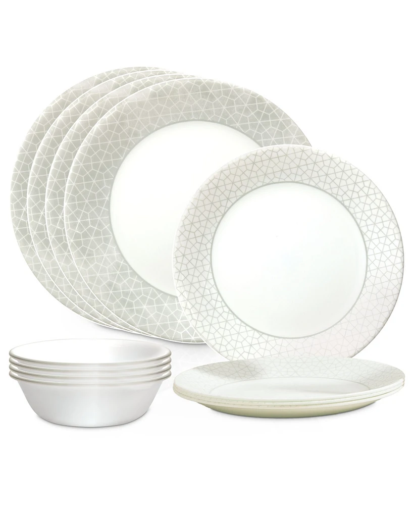 Corelle Vitrelle Signature Knox 12 Pc. Dinnerware Set, Service for 4