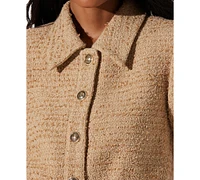 Astr the Label Women's Bronwyn Tweed Shirt Jacket