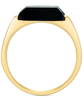 Effy Men's Onyx & Diamond Statement Ring (1/5 ct. t.w.) in 14k Gold