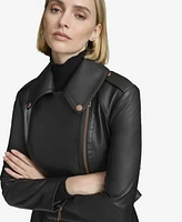 Andrew Marc Black Label Women's Delphine Belted Leather Jacket