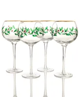 Lenox Holiday Wine Glasses, Set of 4