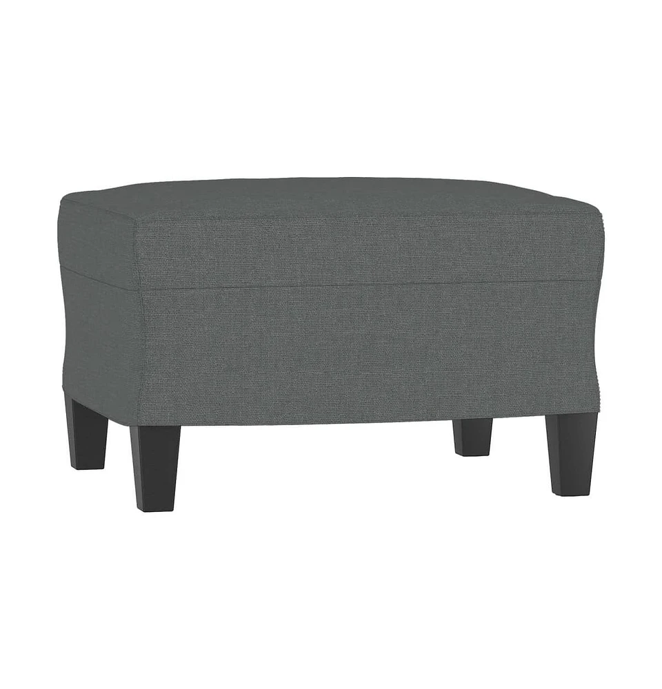 vidaXL Footstool Dark Gray 23.6"x19.7"x16.1" Fabric